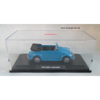 VW Käfer Cabriolet hellblau, Maßstab 1:40