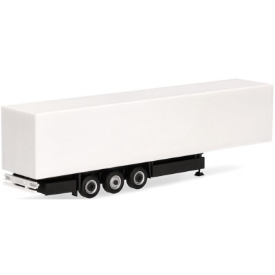 Krone E-Trailer Kühlkofferauflieger 3achs, weiß