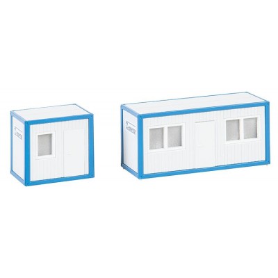 Bürocontainer-Set, Container 1 Größe: 7 x 2,8 x 3,3 cm, Container 2 Größe: 3,5 x 2,8 x 3,3 cm