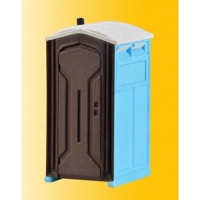 Baustellen-Toilette, bewegt (die Tür wird durch einen elektrischen Unterflur-Antrieb geöffnet und geschlossen. Mit Bauarbeiter-Figur)