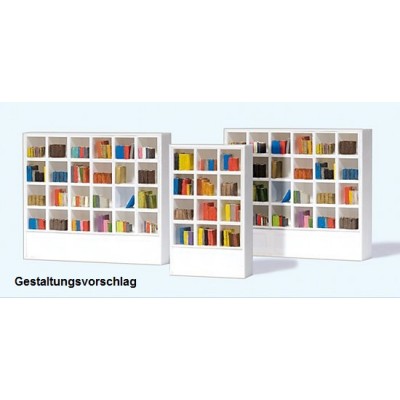 Bücher, Regale, (Bausatz)