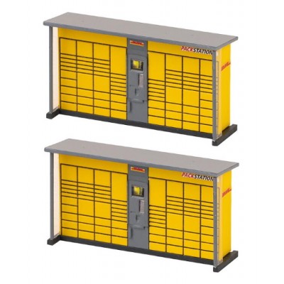 2 Packstationen DHL, Bausatz, Größe: 50 x 15 x 27 mm