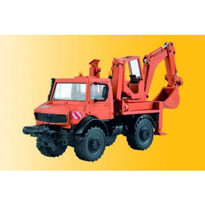Unimog mit Aufbaubagger, Kommunalfahrzeug, Bausatz