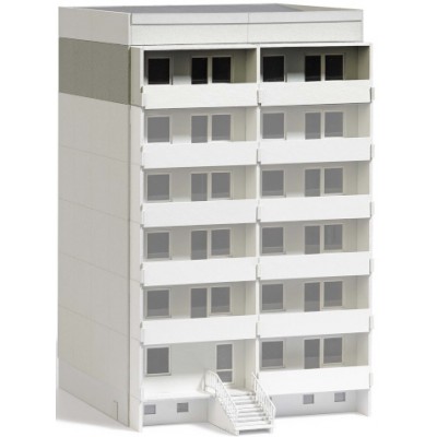 Plattenbau WBS 70 Aufstockung, Bausatz zur Erhöhung des Gebäudes, Größe: 158 x 140 x 34 mm
