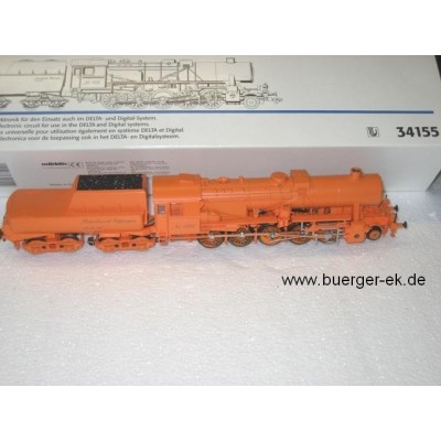 Dampflok BR52, orange !!!, No 1996 Betriebswerk Göppingen 18.10.1996, MHI-Sondermodell !