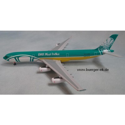 Airbus A340-300 BWIA West Indies, Maß.1:400
