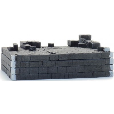 Brikettstapel im Depot, angebrochen, Fertigmodell