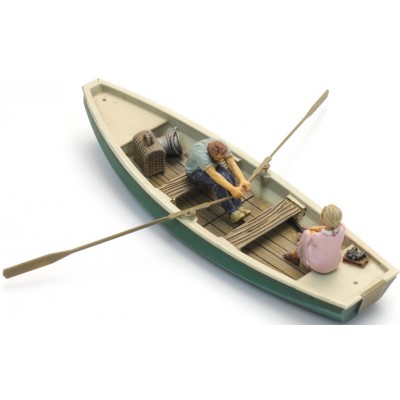 Ruderboot, Romantische Bootsfahrt, mit Paar