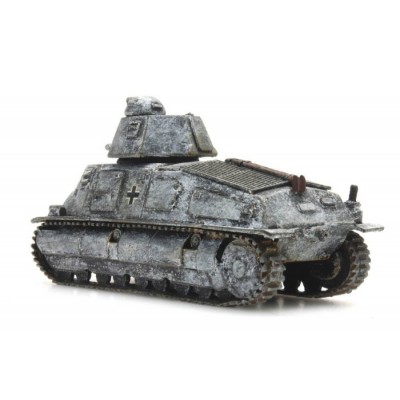 Somua S35 Beutefahrzeug, Wehrmacht, Wintertarnung, grau