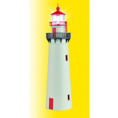Leuchtturm mit LED-Leuchtfeuer, Funktionsbausatz, Höhe 22,3 cm, Durchmesser 5,8 cm,