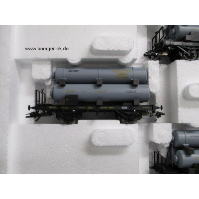 Wagenset Gaswagen, 3 Wagen der K.Bay.Sts.B.