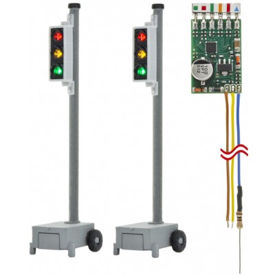 Baustellen-Verkehrsampel, 2 Stück, Funktionsmodell