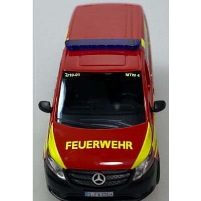 Mercedes-Benz Vito Bus, FEUERWEHR STUTTGART, MTW 4 4/19-01, Mannschaftstransportwagen, S-FW 2504, Exklusivmodell