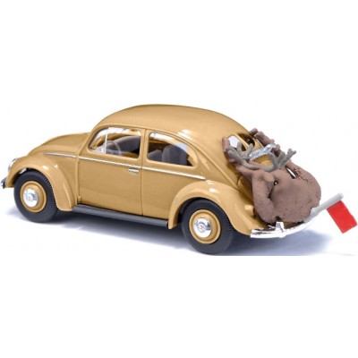 VW Käfer Ovalfenster mit Hirsch, Baujahr 1955