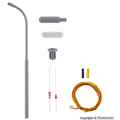 Peitschenleuchte LED, weiß, Bausatz