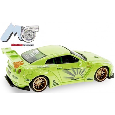 Nissan GTR 35, grün mit Dekor, (MicroCity 87)