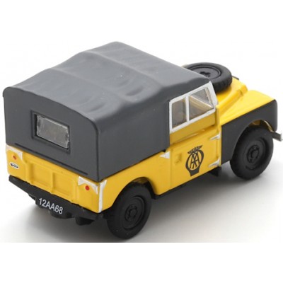 Land Rover 88, gelb mit grauem Verdeck