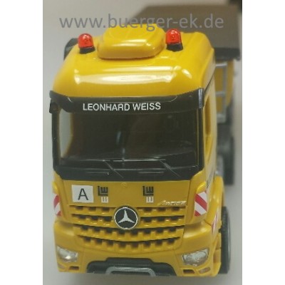 Mercedes-Benz Arocs Thermomulden-Kippsattelzug, Leonhard Weiss, Göppingen, Wir liefern heisse Qualität! Zugmaschine 555839, Auflieger 556961