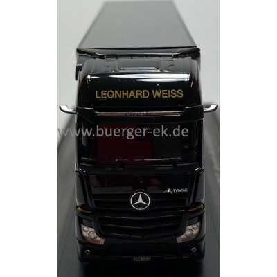 Mercedes-Benz Actros Gigaspace Koffer-Sattelzug, Leonhard Weiss Bauunternehmung Showtruck, Freude am Bauen Erleben, www.leonhard-weiss.team SHA-LW1 PC