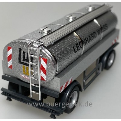 Wassertransportanhänger 2achs, Leonhard Weiss 556996, Bauunternehmung Göppingen