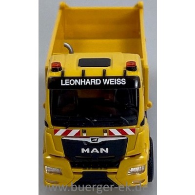 MAN TGS NN 4achs-Baukipper Leonhard Weiss - Marko - 66967-, Freude am Bauen erleben, Bauunternehmung Göppingen