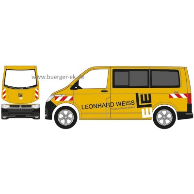 VW T6.1 Bus, Leonhard Weiss Freude am Bauen erleben. - 55481, Bauunternehmung Göppingen