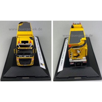 Volvo FH 500 Leonhard Weiss Saugbagger MAMMUT - Der Superstarke Saugrüssler, 57497 Rene.D, Handarbeitsmodell in Dekovitrine, Leonhard Weiss Göppingen