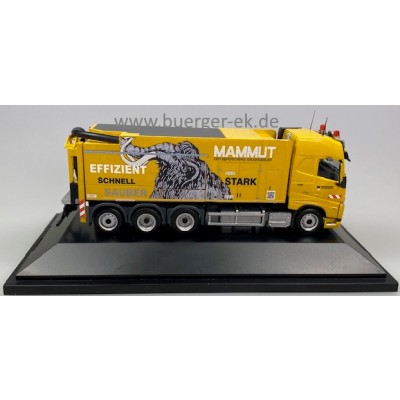 Volvo FH 500 Leonhard Weiss Saugbagger MAMMUT - Der Superstarke Saugrüssler, 57497 Rene.D, Handarbeitsmodell in Dekovitrine, Leonhard Weiss Göppingen